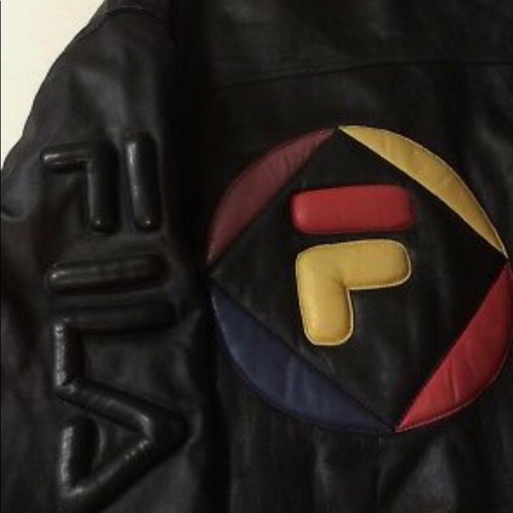 Men's Vintage Leather Fila Jkt